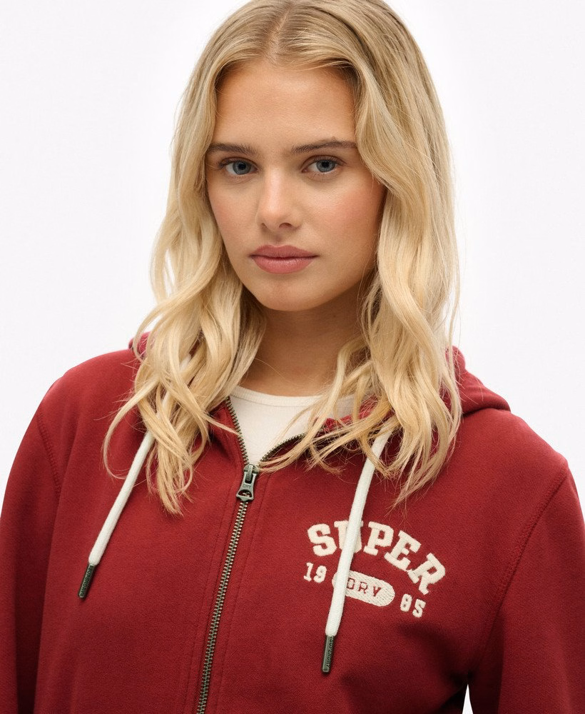 Bluza z kapturem Athletic Essentials Relaxed Crop na zamek