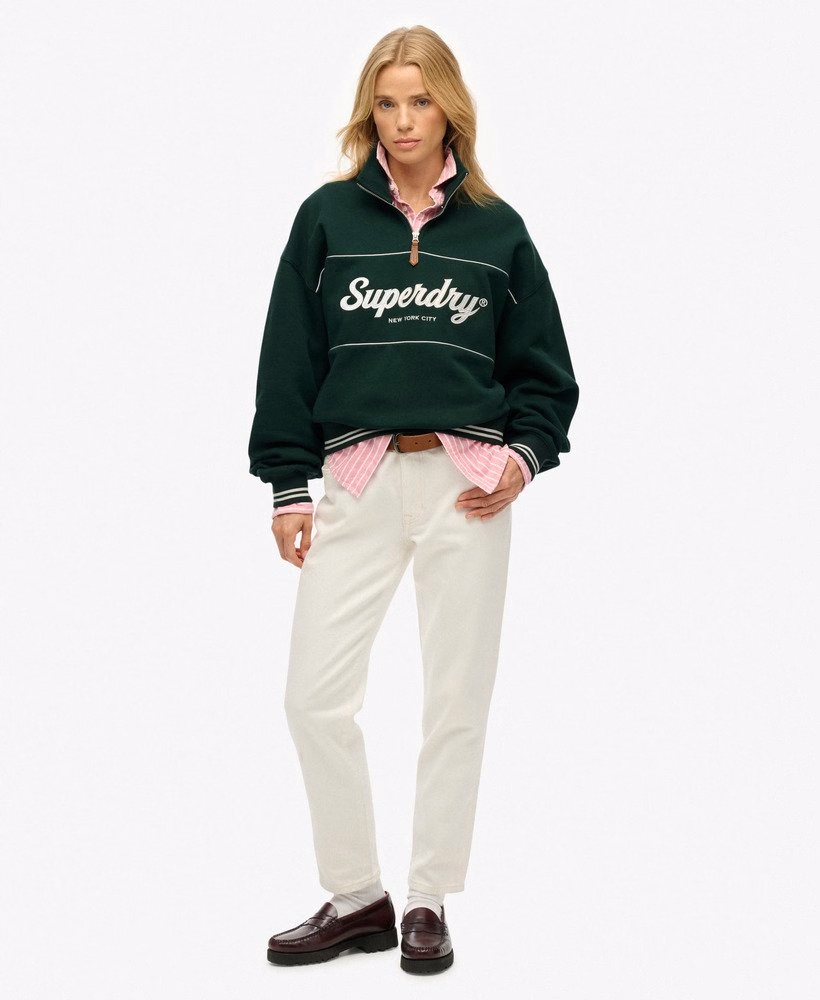 Bluza Country Club z zamkiem błyskawicznym do połowy