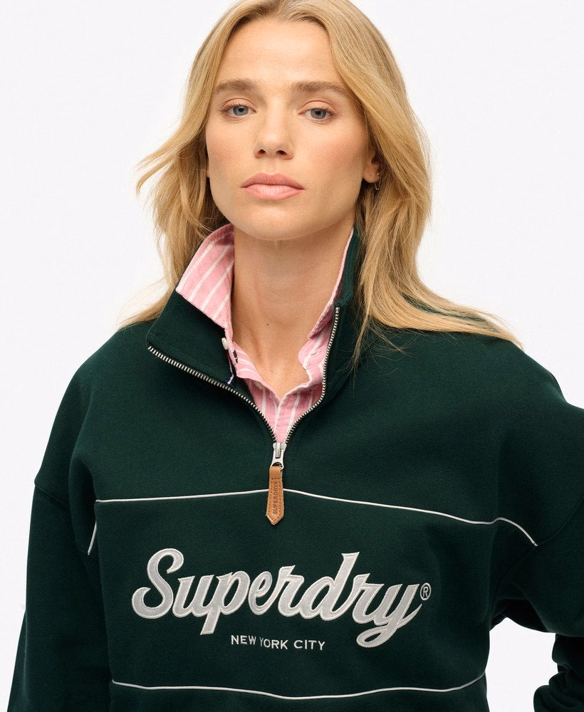 Bluza Country Club z zamkiem błyskawicznym do połowy