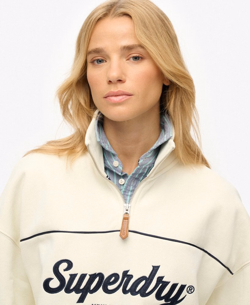 Bluza Country Club z zamkiem błyskawicznym do połowy