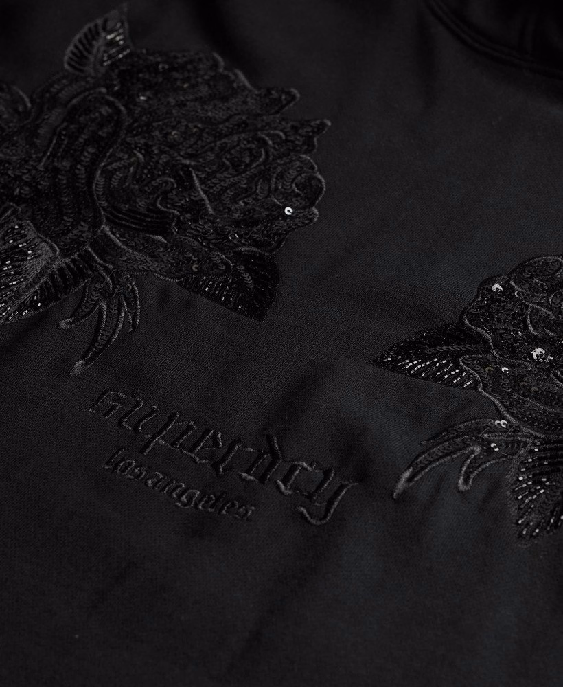 Bluza z kapturem oversize z tatuażem