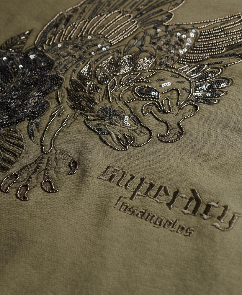 Bluza z kapturem oversize z tatuażem