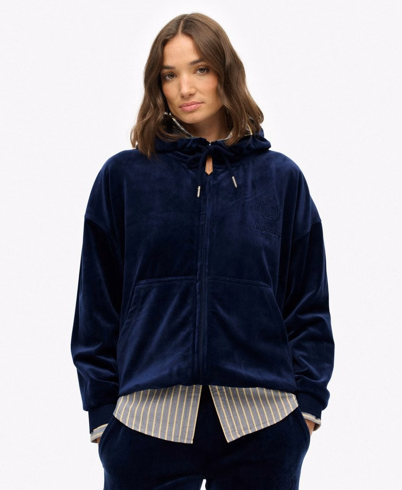 Bluza z kapturem Country Club Velour Zip