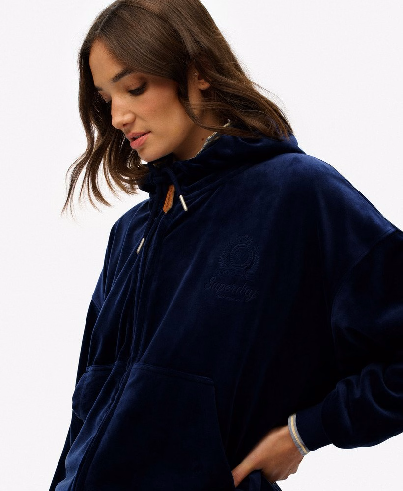 Bluza z kapturem Country Club Velour Zip