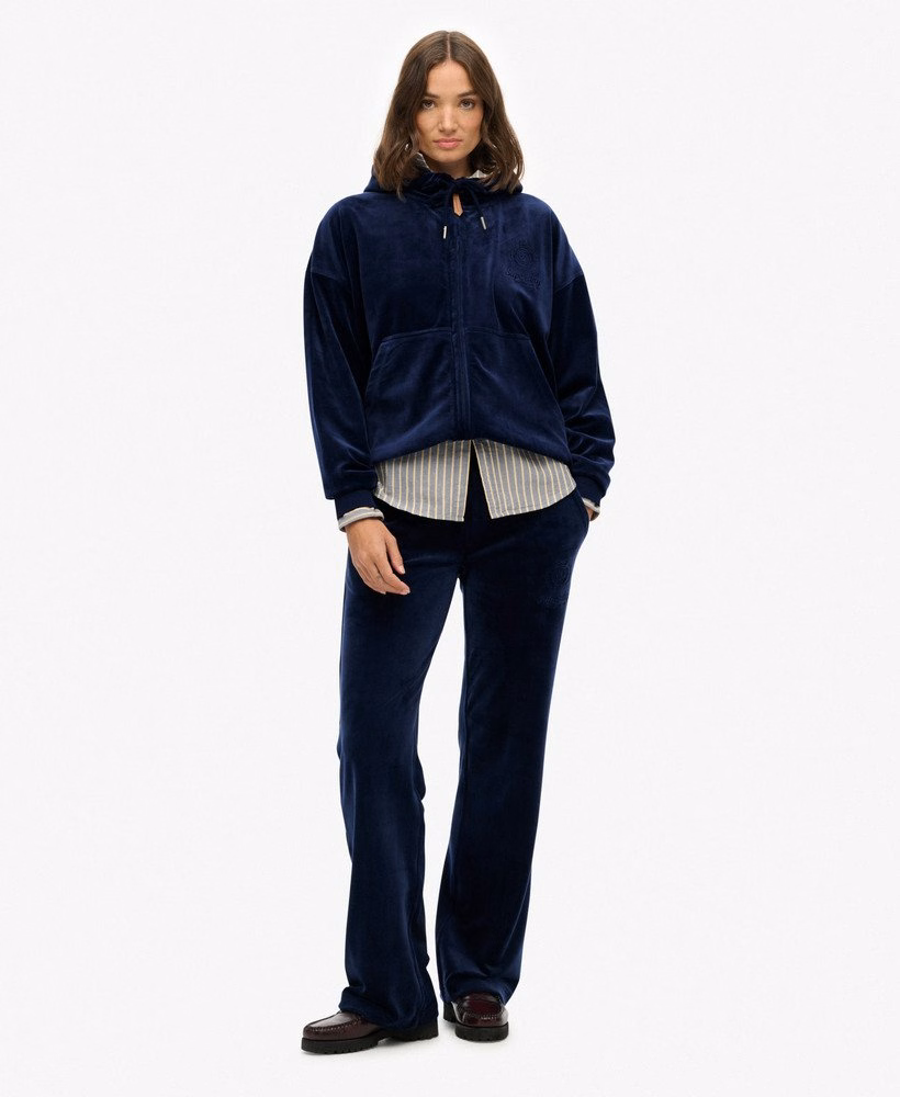 Bluza z kapturem Country Club Velour Zip