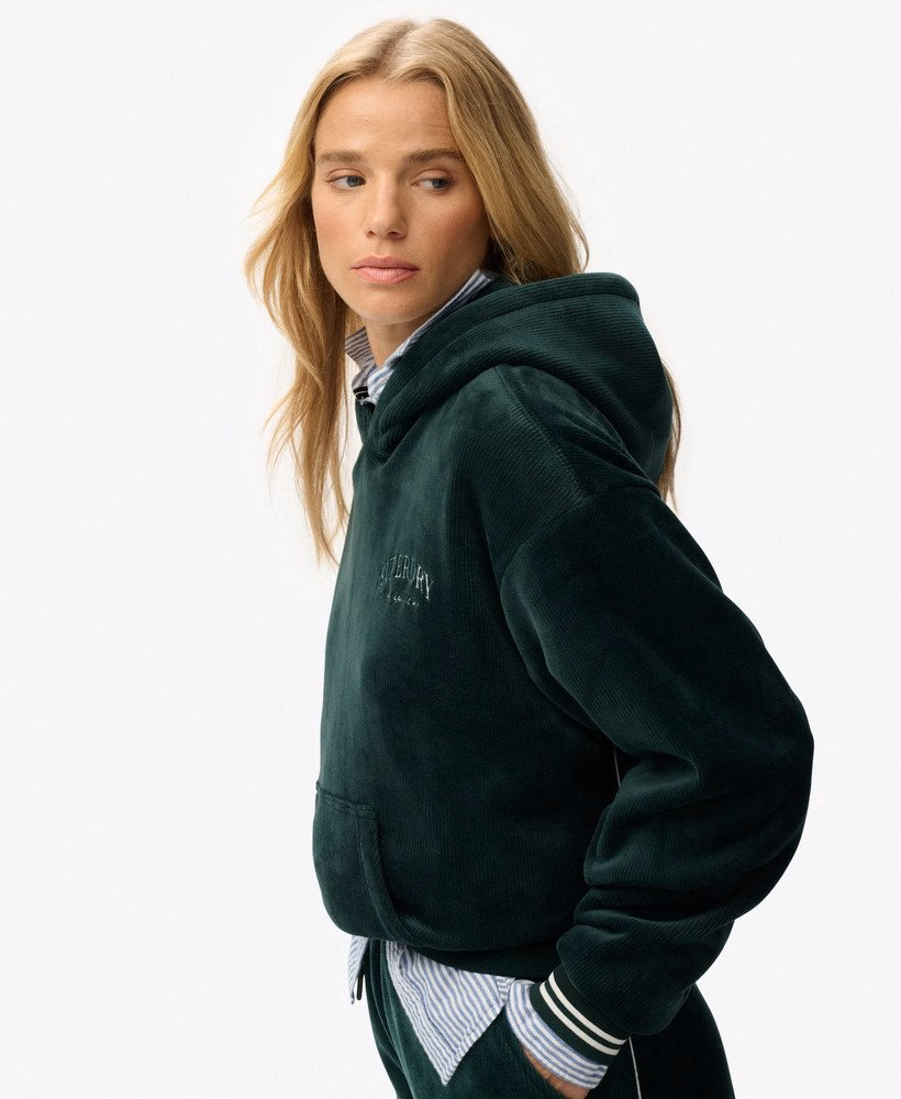 Bluza z kapturem Country Club Velour Relaxed