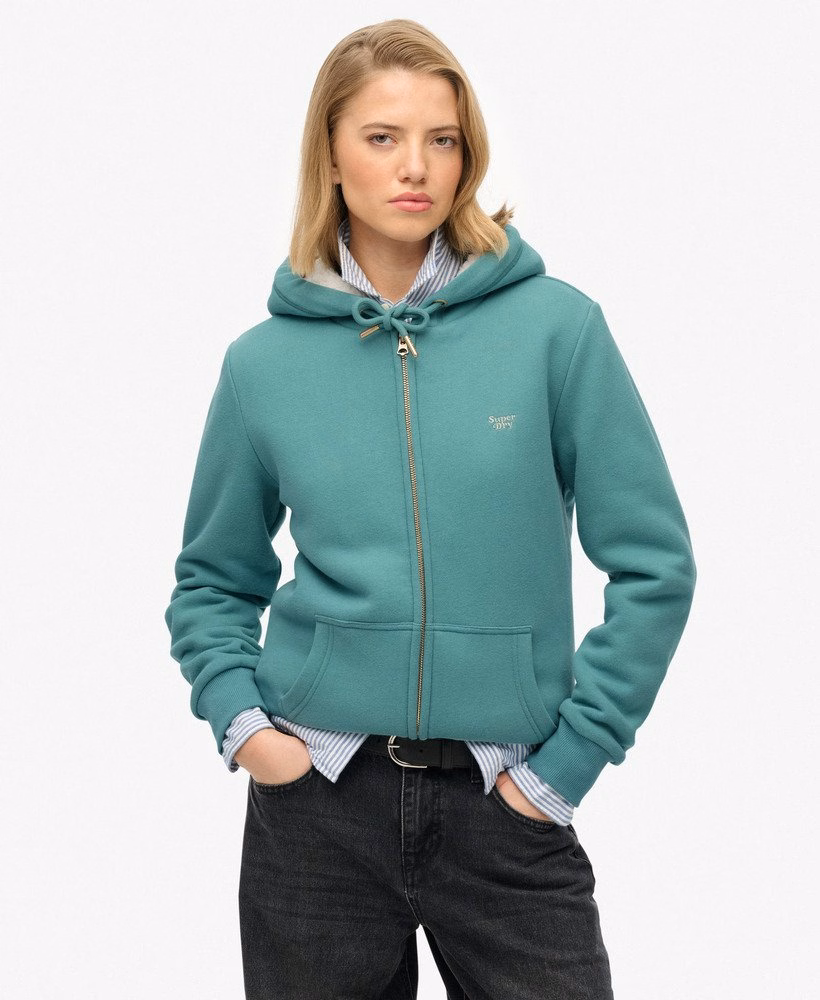Bluza z kapturem Essential Borg Lined Zip