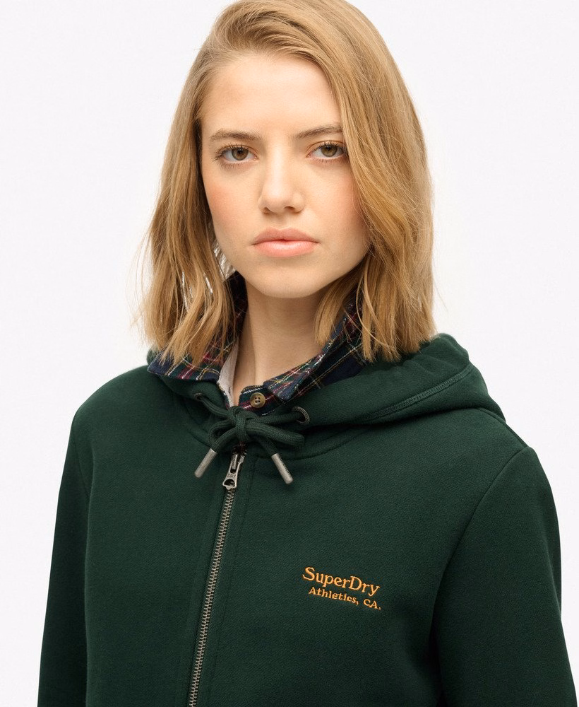 Bluza z kapturem i zamkiem błyskawicznym Athletic Essentials Logo