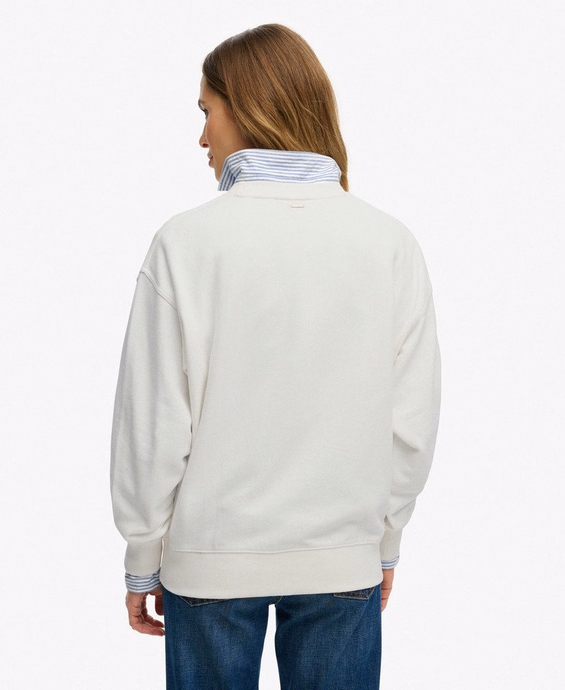 Bluza z kapturem Script Brand Loose Crew
