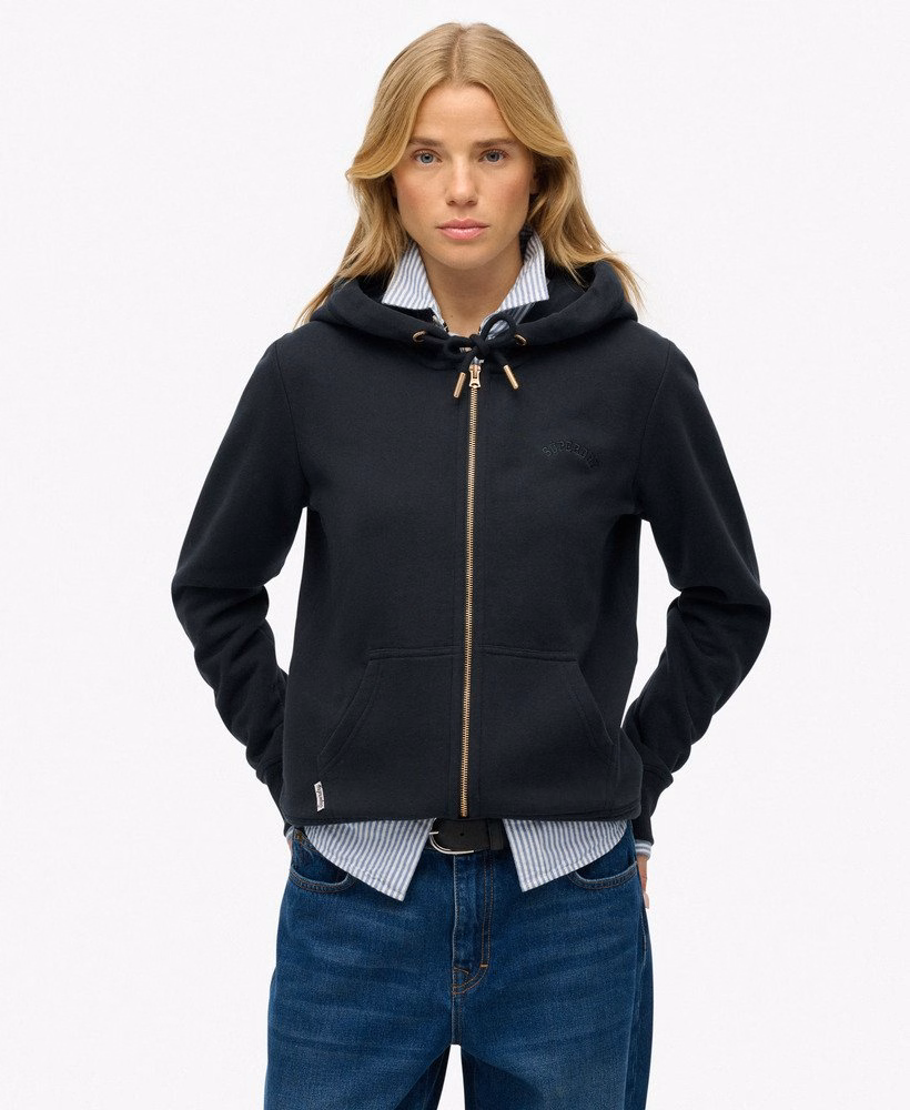 Bluza z kapturem Essential Logo zapinana na zamek, półszczotkowana