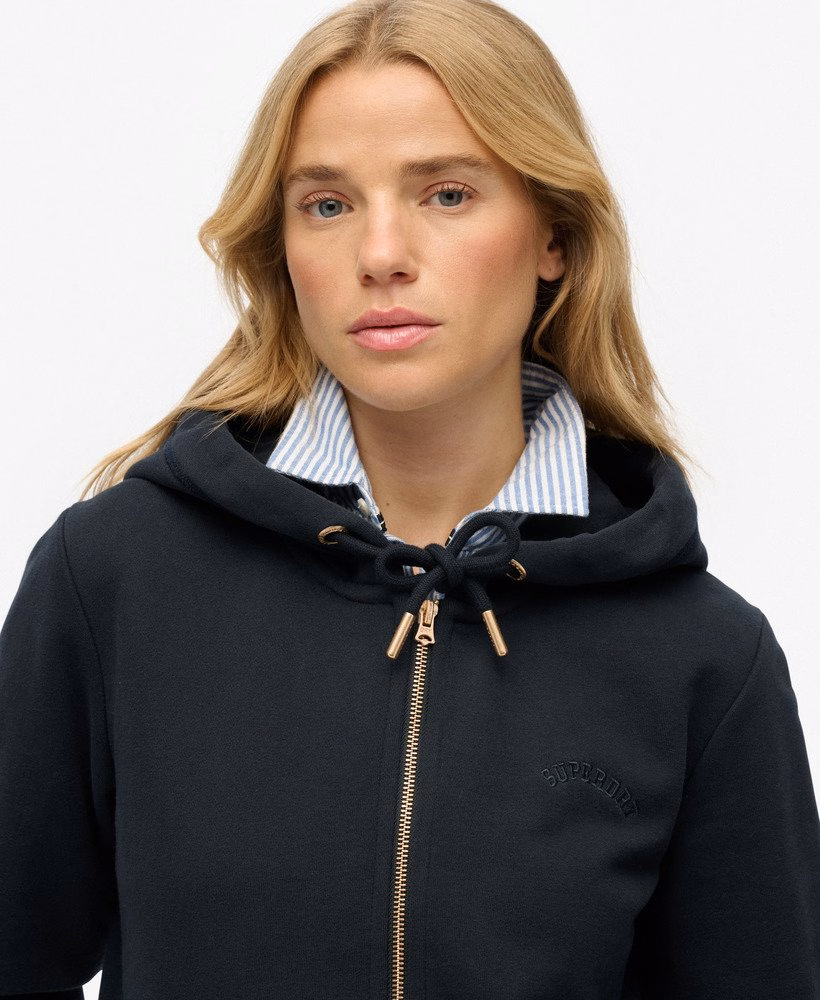Bluza z kapturem Essential Logo zapinana na zamek, półszczotkowana