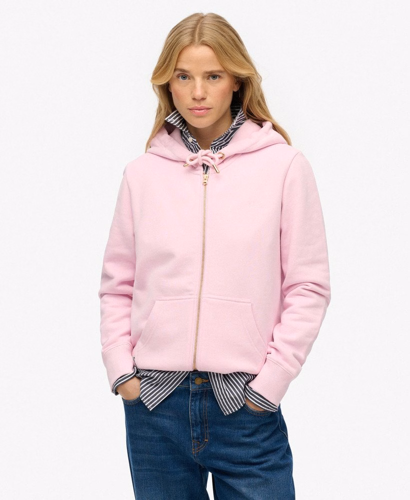 Bluza z kapturem Essential Logo zapinana na zamek, półszczotkowana