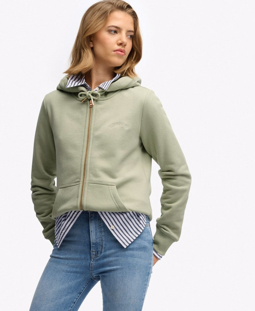 Bluza z kapturem Essential Logo zapinana na zamek, półszczotkowana