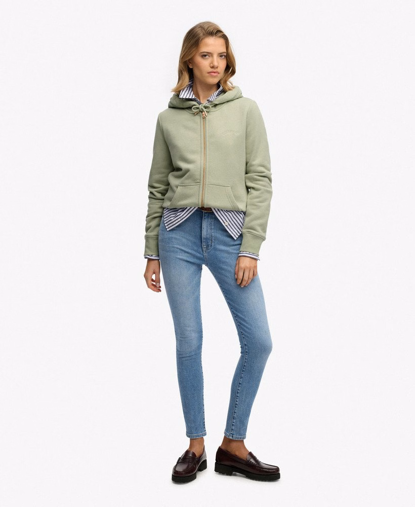 Bluza z kapturem Essential Logo zapinana na zamek, półszczotkowana