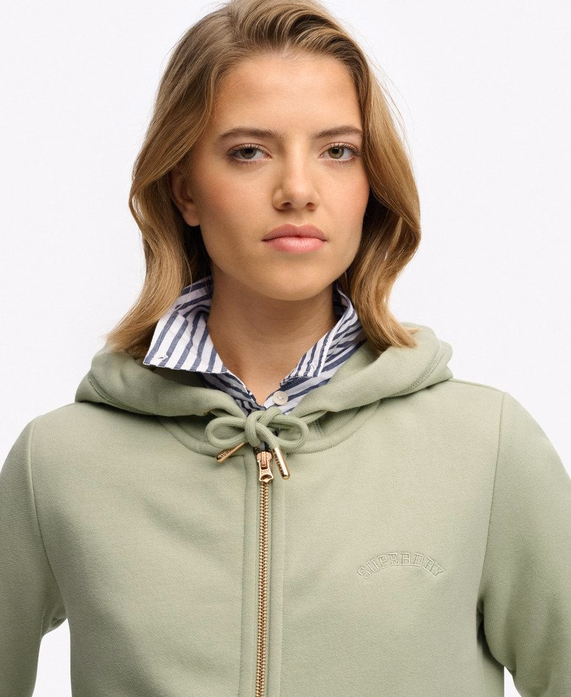 Bluza z kapturem Essential Logo zapinana na zamek, półszczotkowana