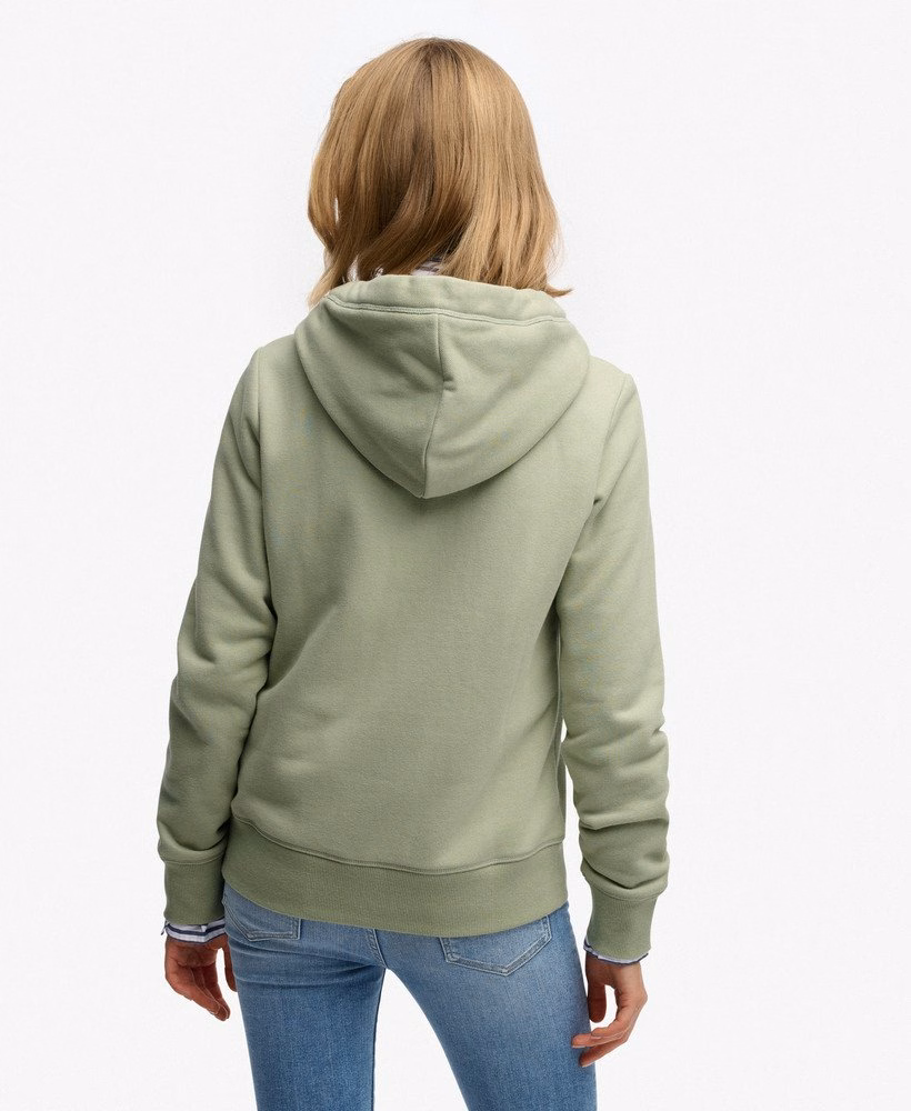 Bluza z kapturem Essential Logo zapinana na zamek, półszczotkowana