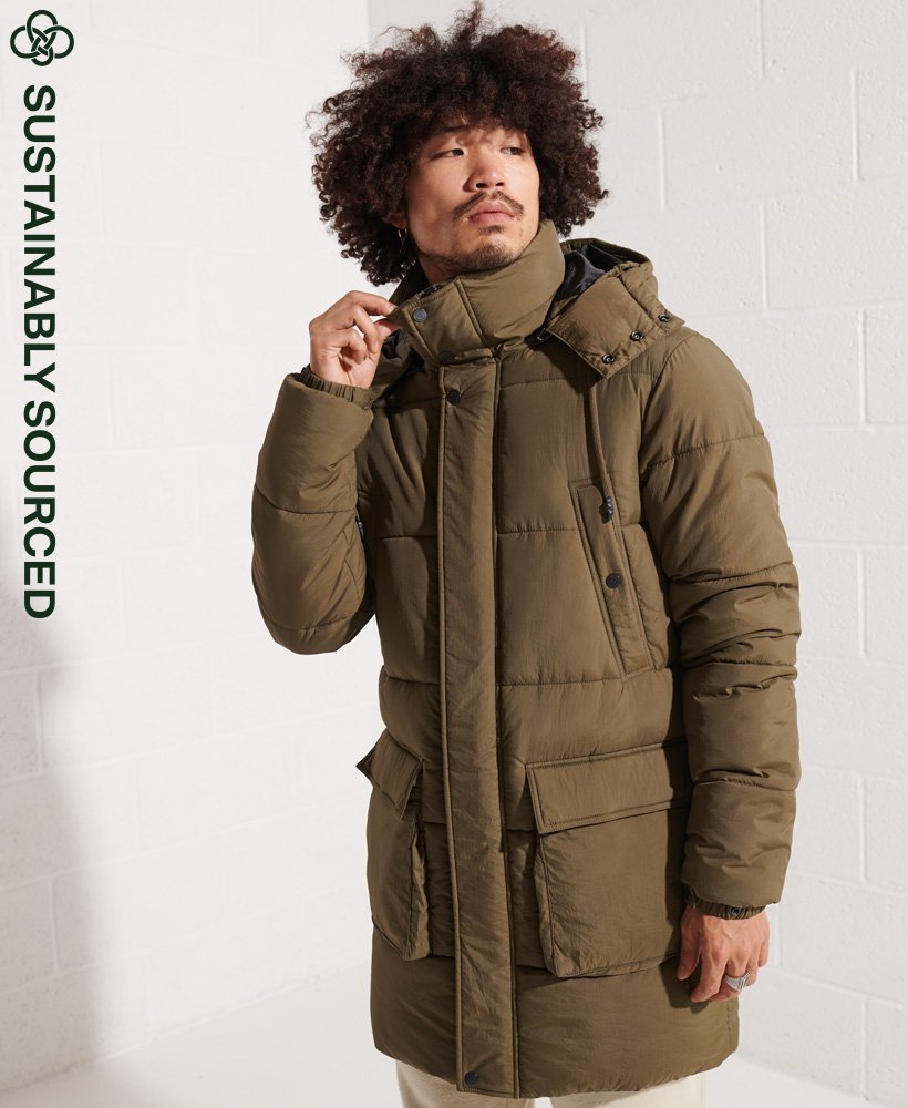 kurtka typu parka expedition padded w kolorze dark moss