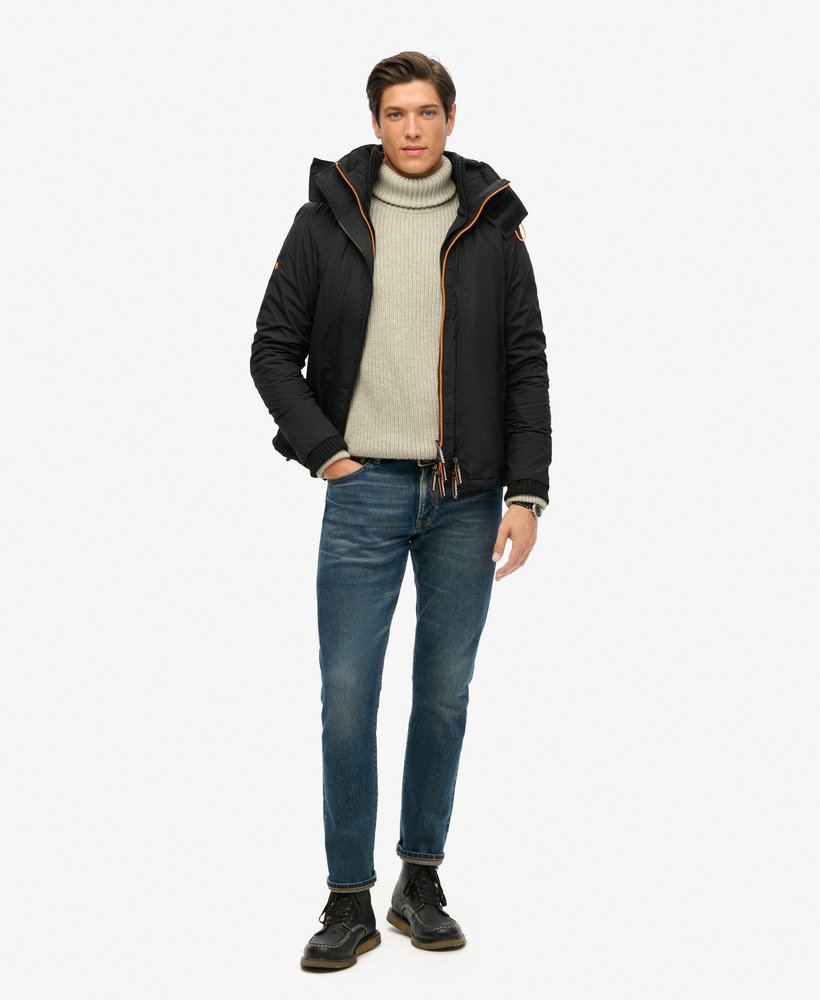 kurtka wiatrówka pop zip hood arctic sd-windcheater w kolorze czarnymfluro pomaraŃczowym