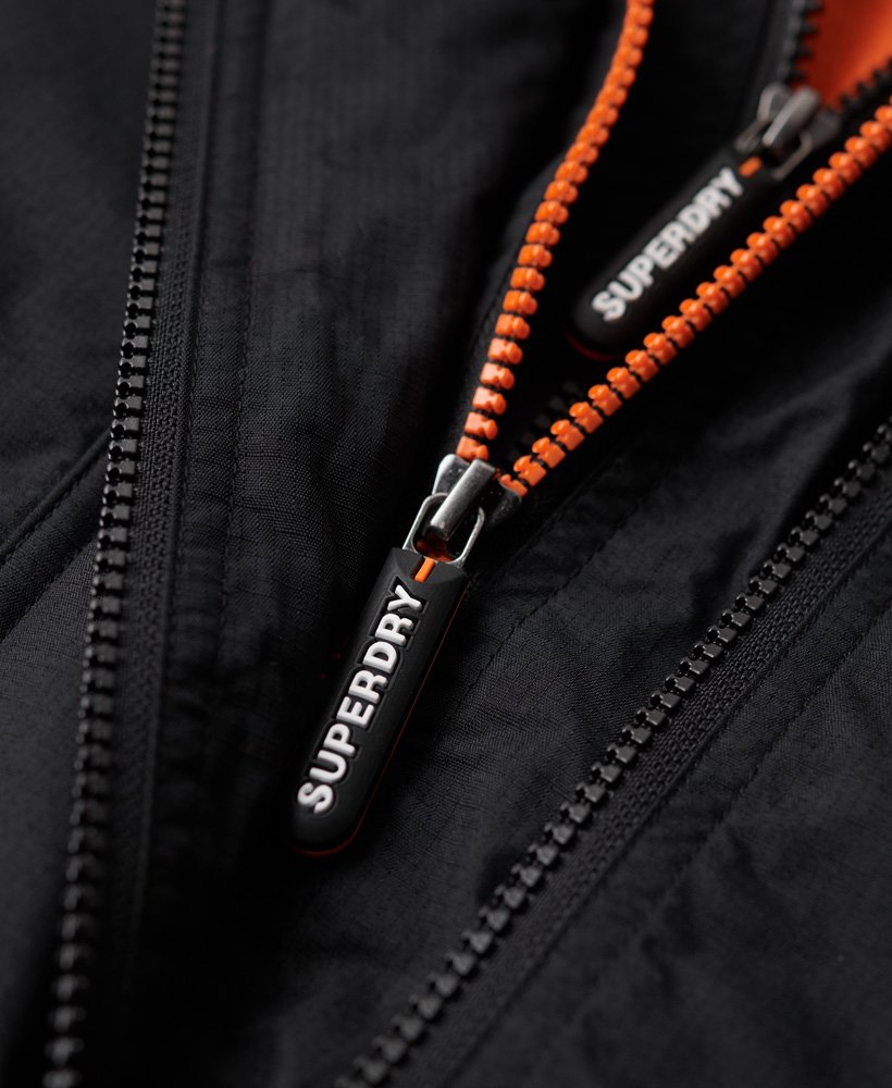 kurtka wiatrówka pop zip hood arctic sd-windcheater w kolorze czarnymfluro pomaraŃczowym