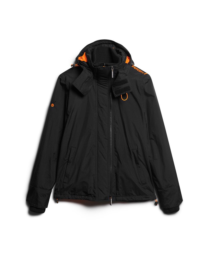 kurtka wiatrówka pop zip hood arctic sd-windcheater w kolorze czarnymfluro pomaraŃczowym