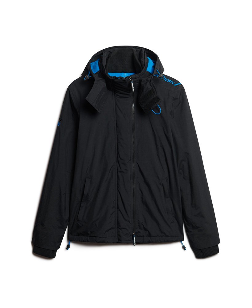 kurtka wiatrówka pop zip hood arctic sd-windcheater w kolorze czarnymsuper denby z nowym logo