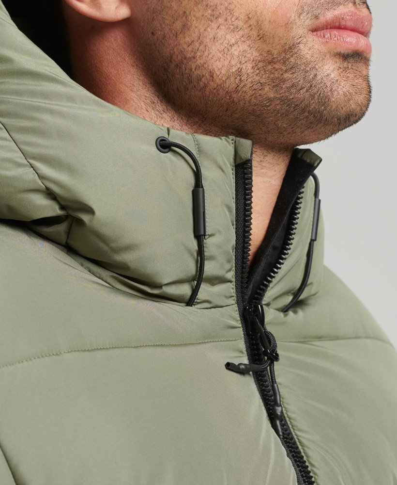 kurtka sportowa z kapturem w kolorze dusty olive