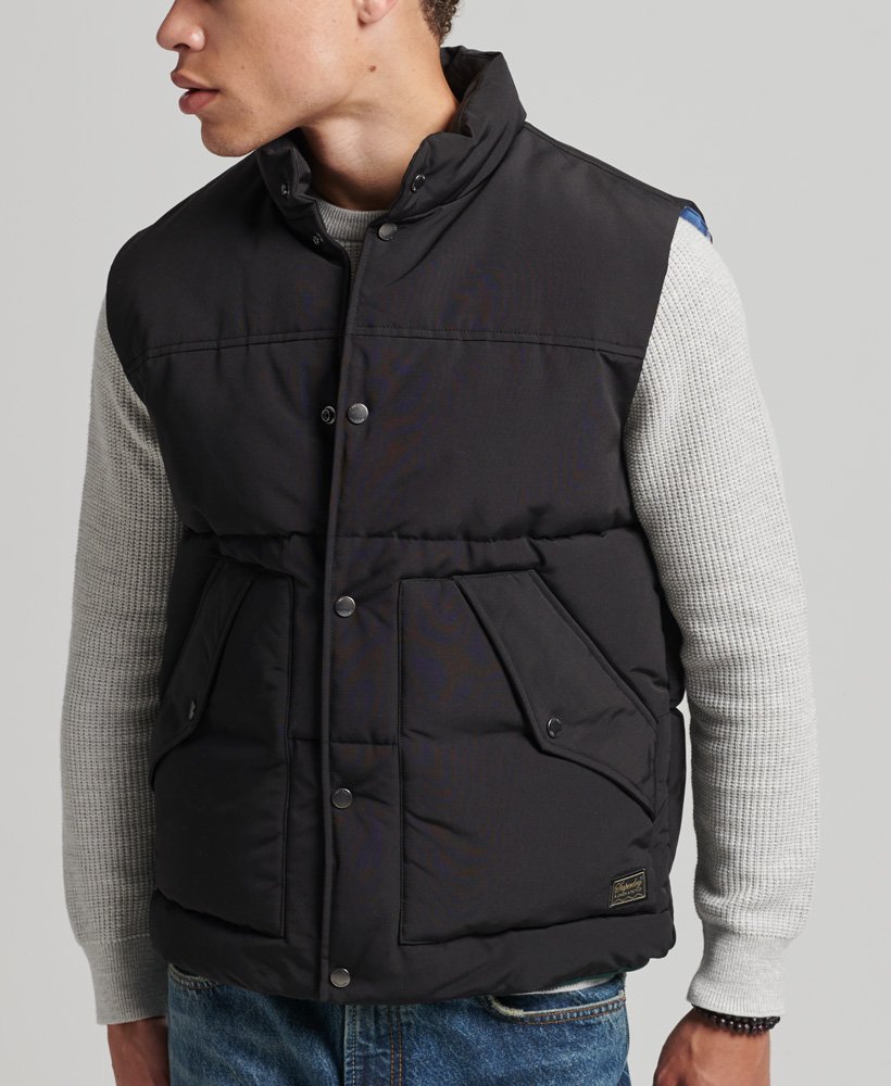 kamizelka vintage mountain w kolorze jet black