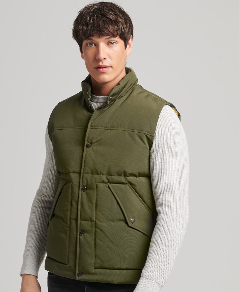 kamizelka vintage mountain w kolorze oliwkowym surplus goods