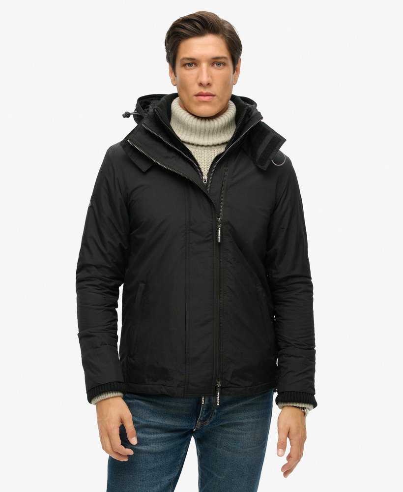 kurtka wiatrówka pop zip hood arctic sd-windcheater w kolorze czarnymrock