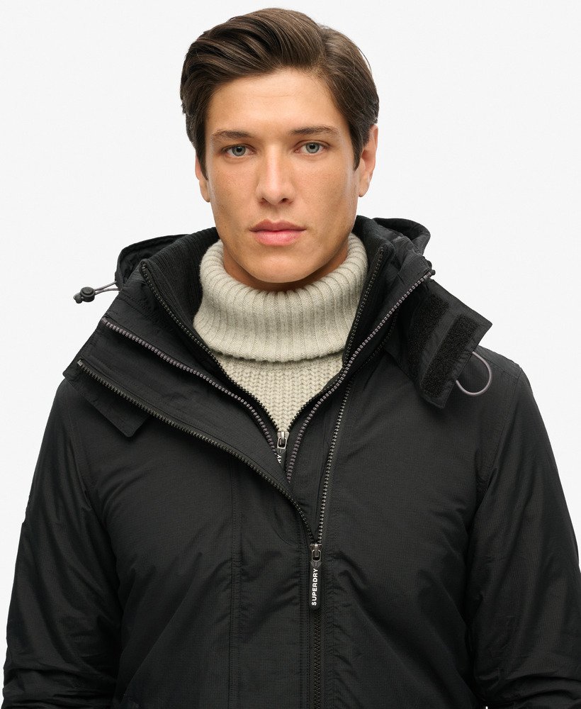 kurtka wiatrówka pop zip hood arctic sd-windcheater w kolorze czarnymrock