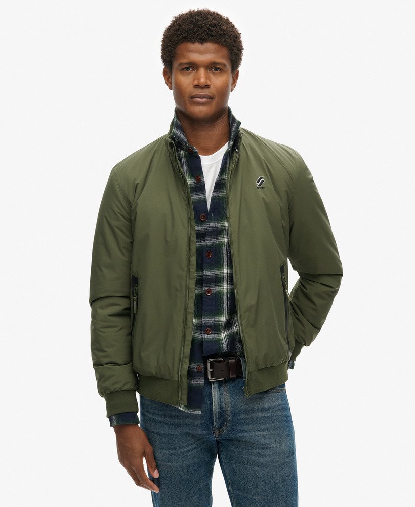 kurtka treningowa harrington w kolorze ciemnej zieleni mchu