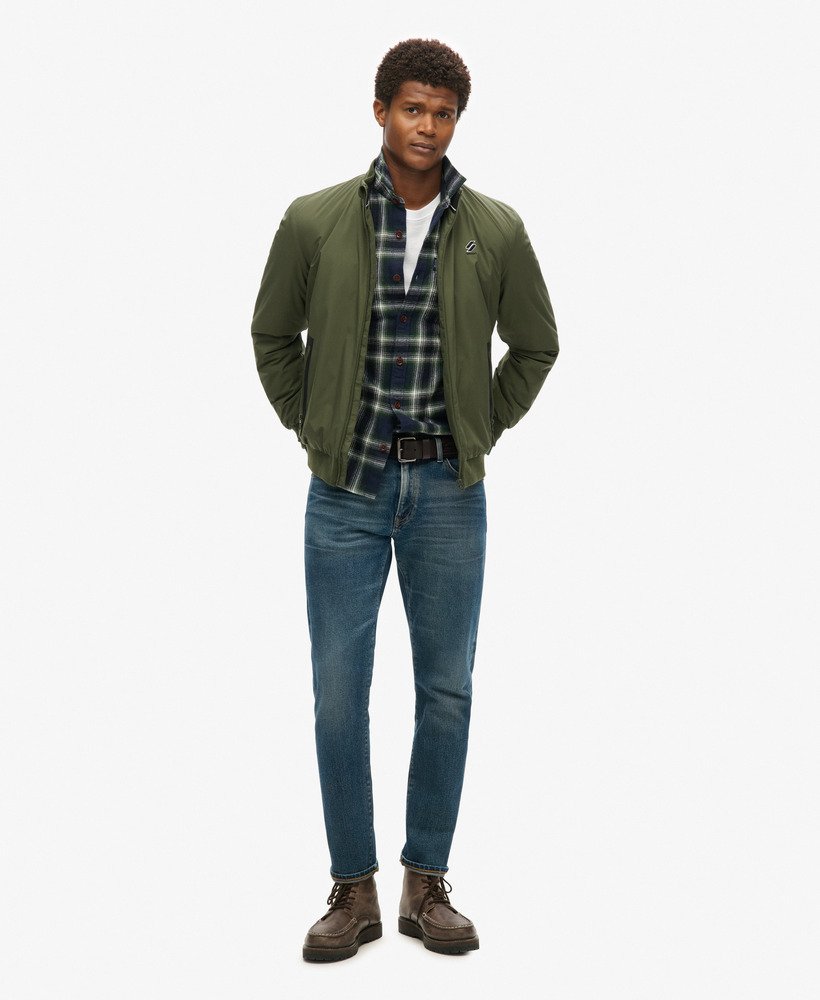 kurtka treningowa harrington w kolorze ciemnej zieleni mchu