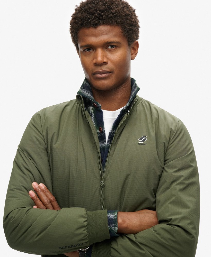 kurtka treningowa harrington w kolorze ciemnej zieleni mchu