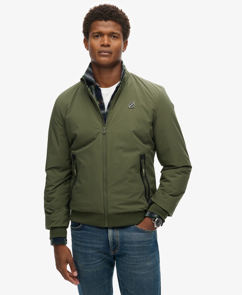 kurtka treningowa harrington w kolorze ciemnej zieleni mchu