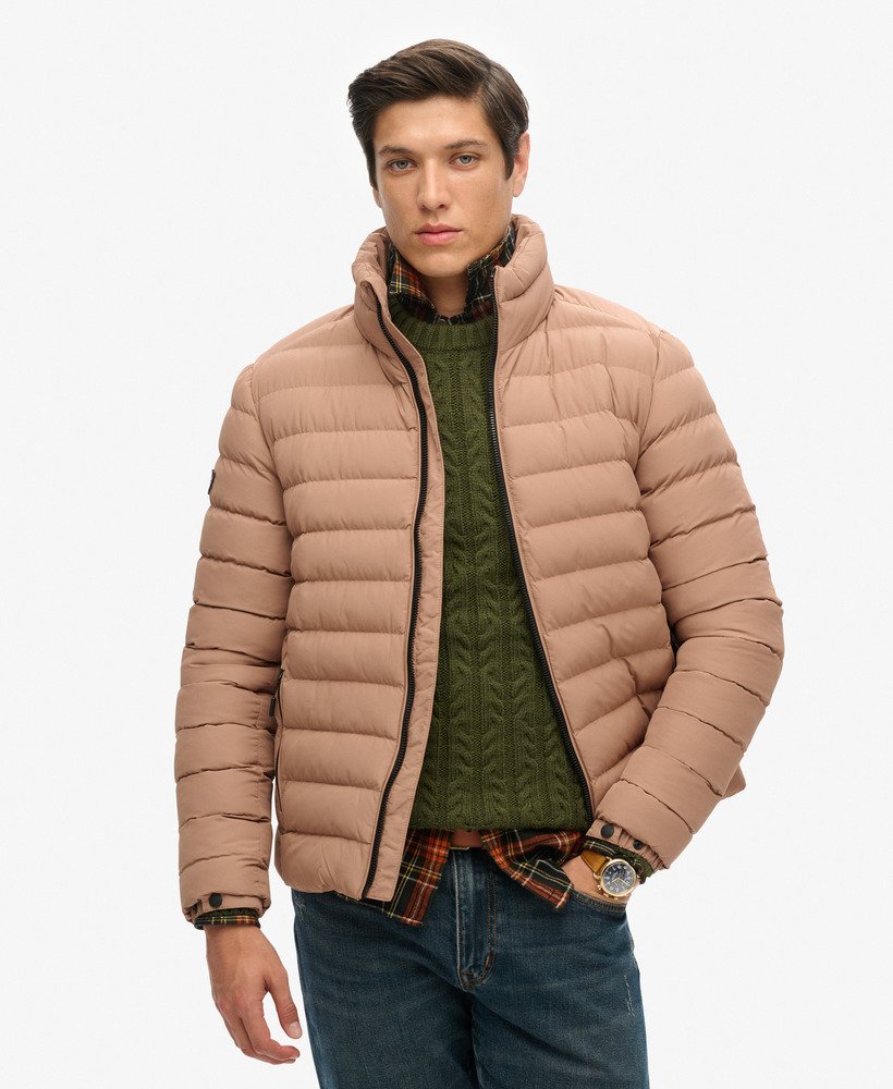 kurtka pikowana fuji z haftem w kolorze woodsmoke brown