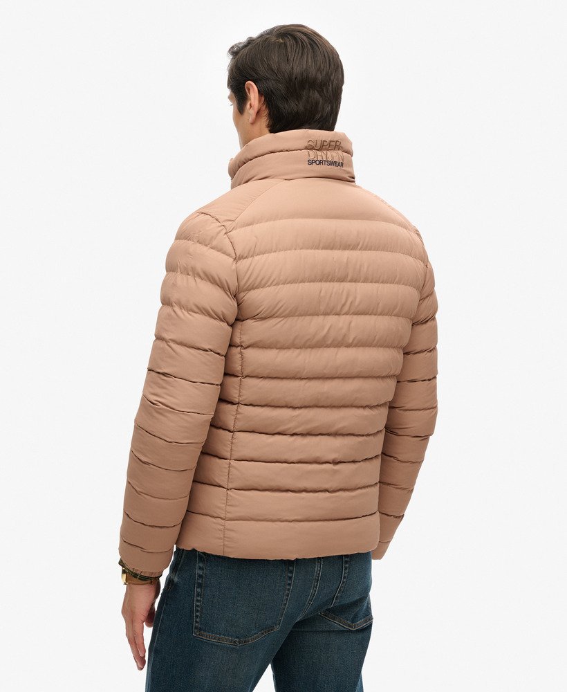 kurtka pikowana fuji z haftem w kolorze woodsmoke brown