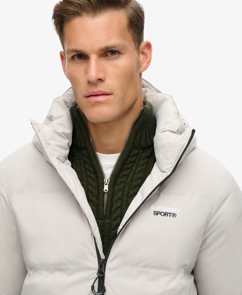 kurtka puchowa z kapturem w kolorze moonlight grey