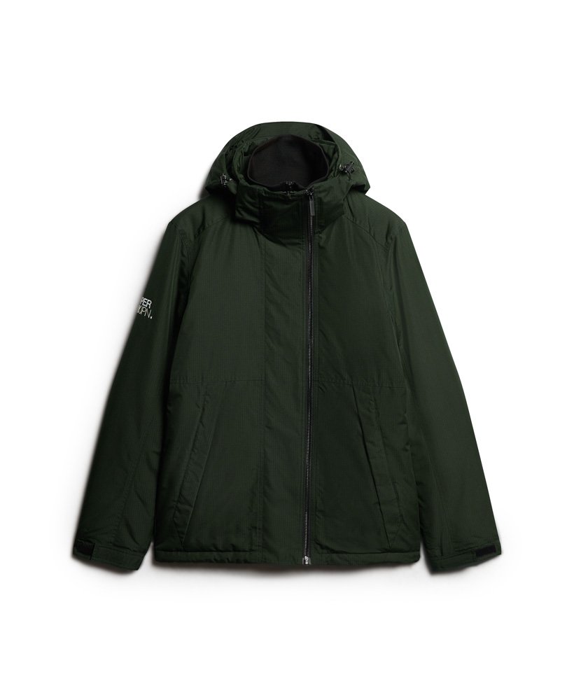 kurtka wiatrówka z kapturem yachter w kolorze academy dark green
