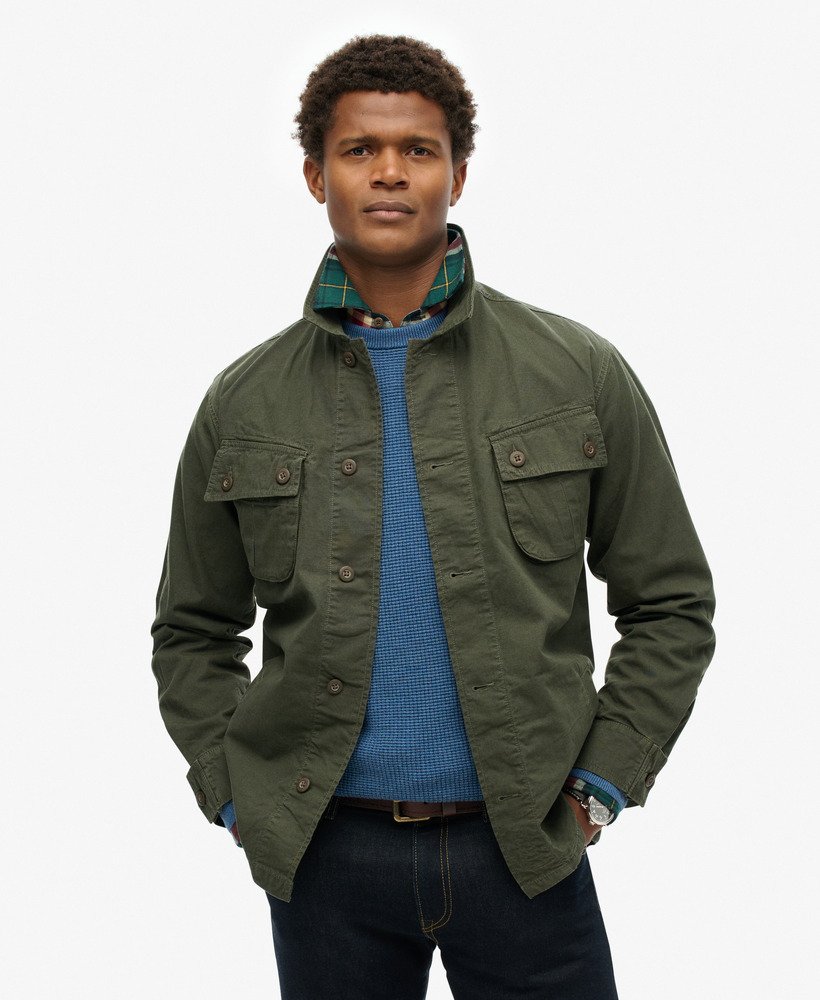 kurtka wojskowa typu overshirt w kolorze oliwkowym surplus goods