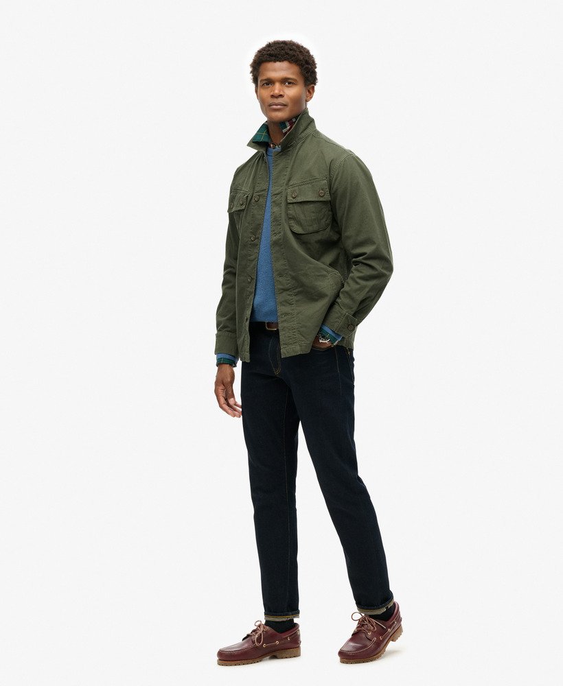 kurtka wojskowa typu overshirt w kolorze oliwkowym surplus goods