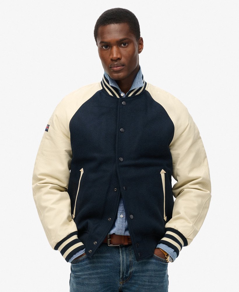 kurtka bomberka college varsity w kolorze eclipse navy