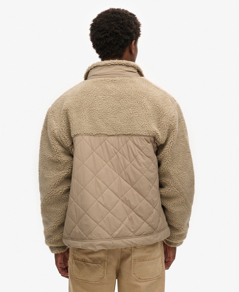 kurtka hybrydowa sherpa workwear w kolorze mushroom