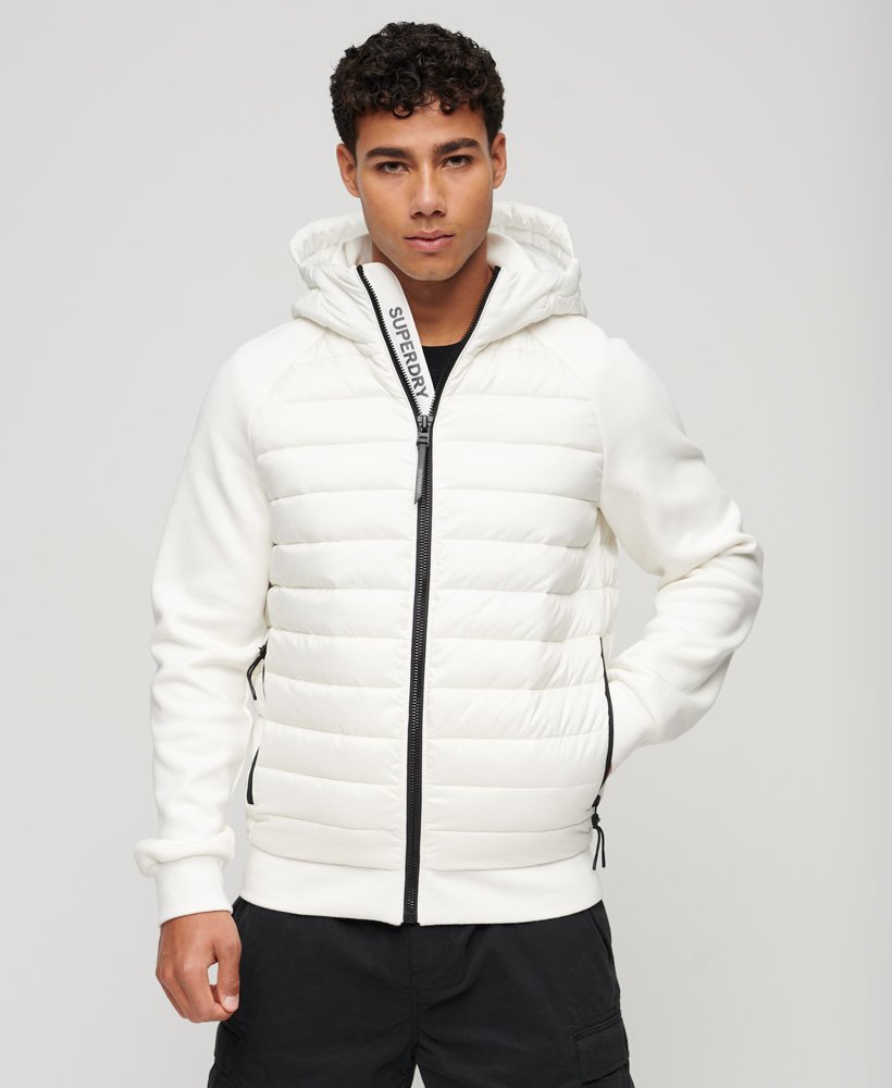 kurtka hybrydowa storm z kapturem i ociepleniem w kolorze new chalk white