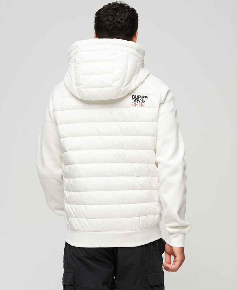 kurtka hybrydowa storm z kapturem i ociepleniem w kolorze new chalk white