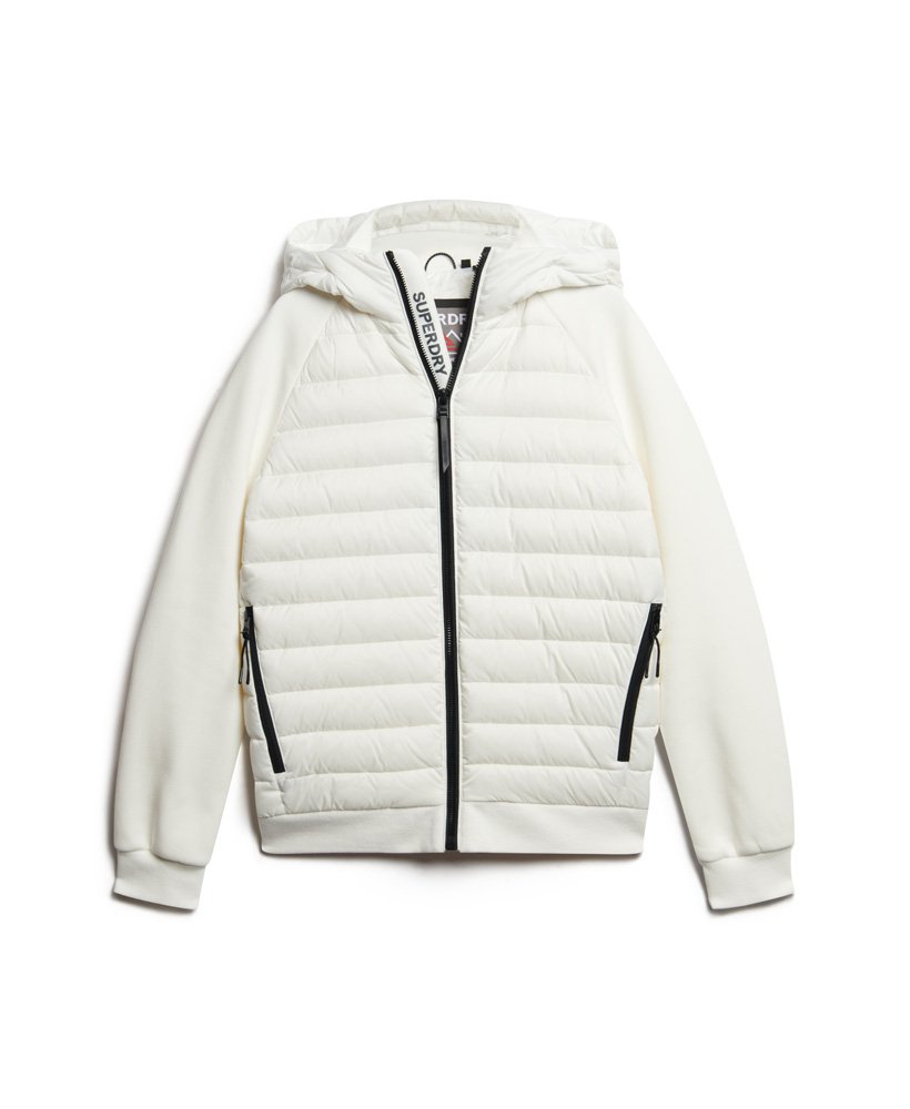 kurtka hybrydowa storm z kapturem i ociepleniem w kolorze new chalk white