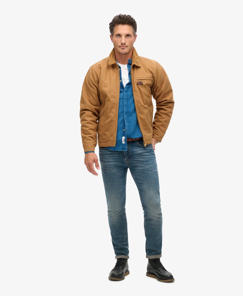 kurtka surplus ranch w kolorze denim co tobacco brown
