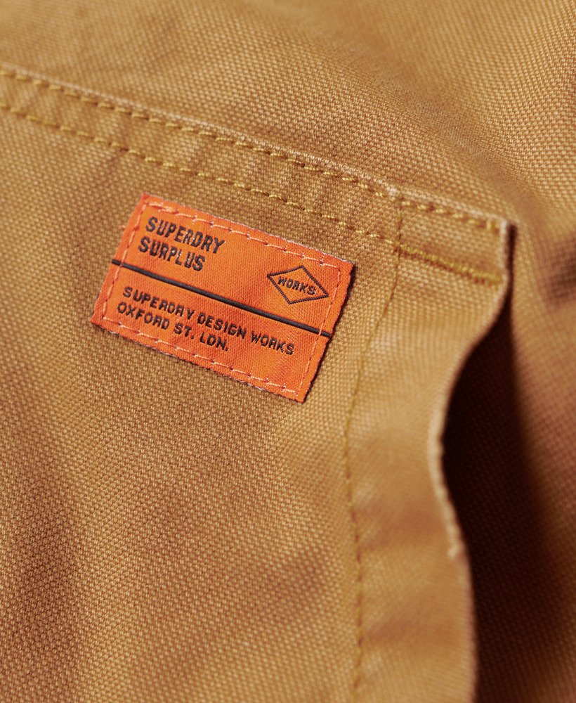 kurtka bomber z kapturem surplus w kolorze denim co tobacco brown