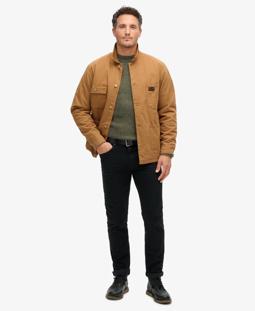 kurtka surplus four pocket w kolorze denim co tobacco brown