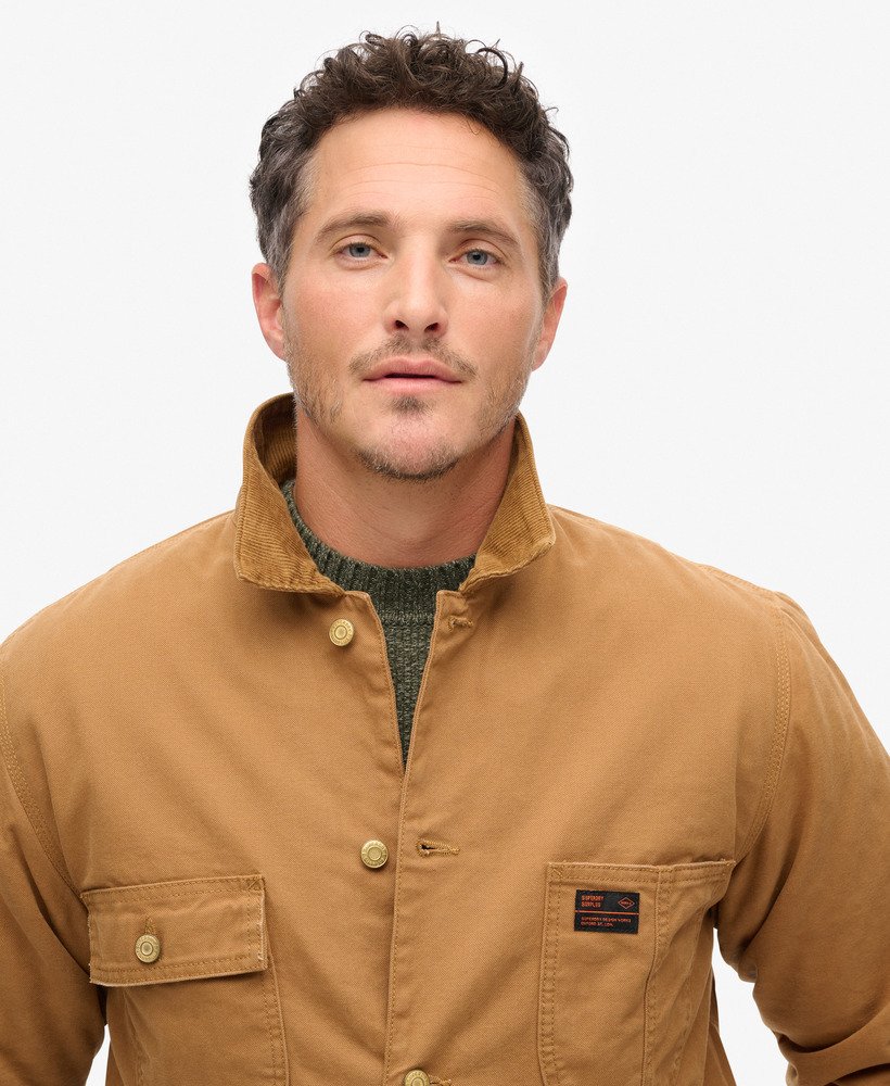 kurtka surplus four pocket w kolorze denim co tobacco brown