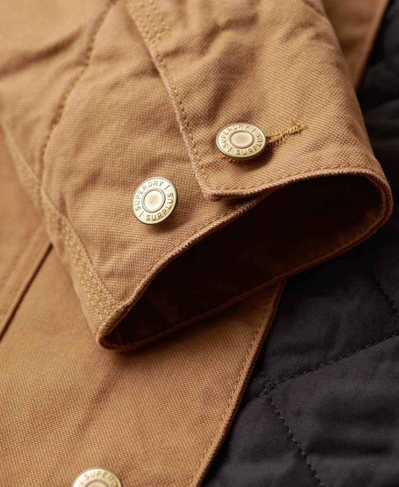 kurtka surplus four pocket w kolorze denim co tobacco brown